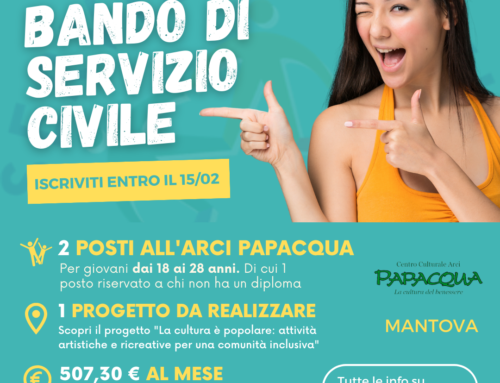 Due posti di servizio civile al Papacqua!